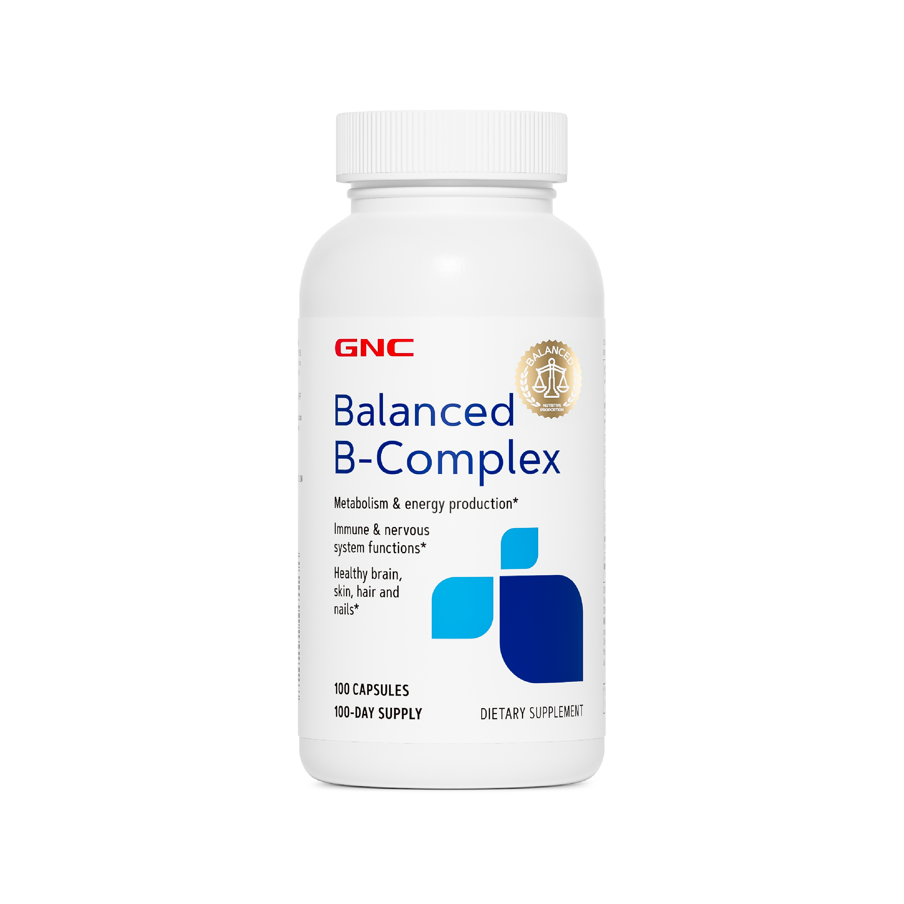 Balanced B Complex - 100 Tablets (100 Servings)  | GNC